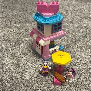 Minnie Mouse Playhouse Set Lego Duplo Bowtique Retired